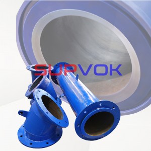 Wear resistant Mine ceramic lined pipe