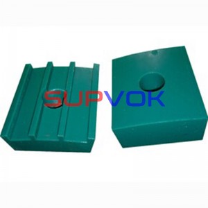 Ball mill polyurethane lining plate, upper and lower support block and batten