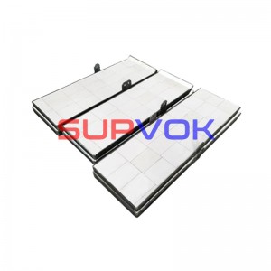 Ceramic Composite Rubber Liner and chute plates